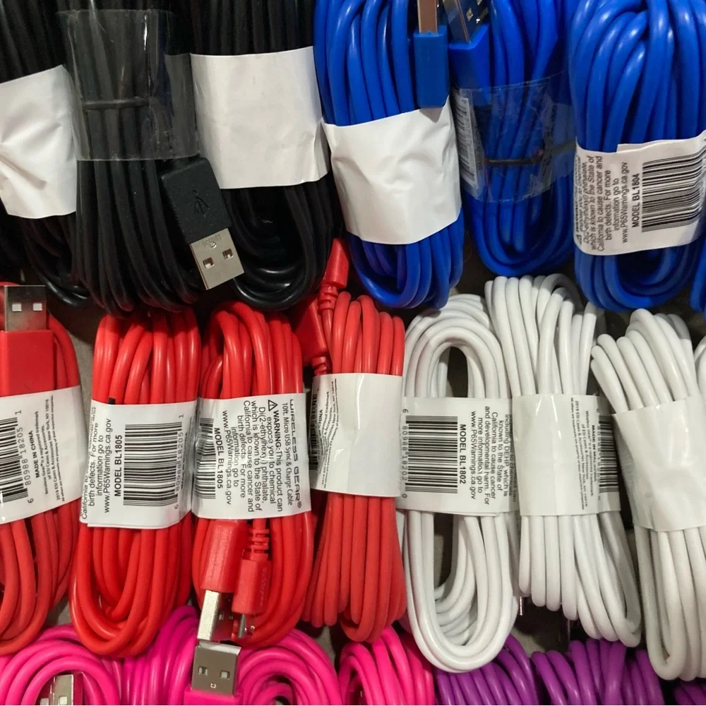 Lot of 24 Wireless Gear 10’ Micro USB Cables